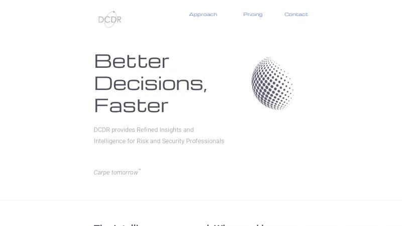 Homepage of DCDR