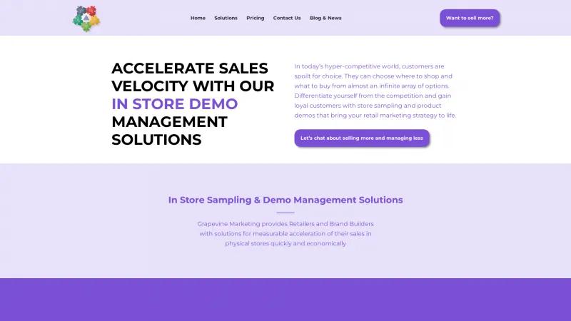 Homepage of Demo Wizard