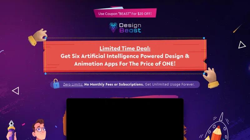 Homepage of DesignBeast