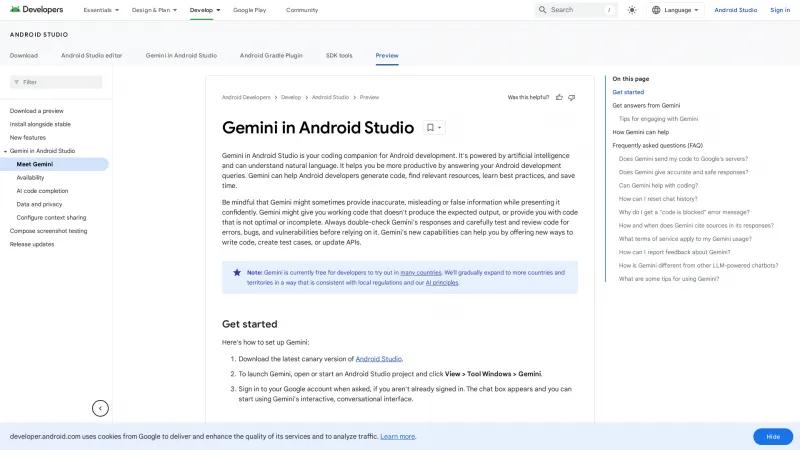 Homepage of Studio Bot