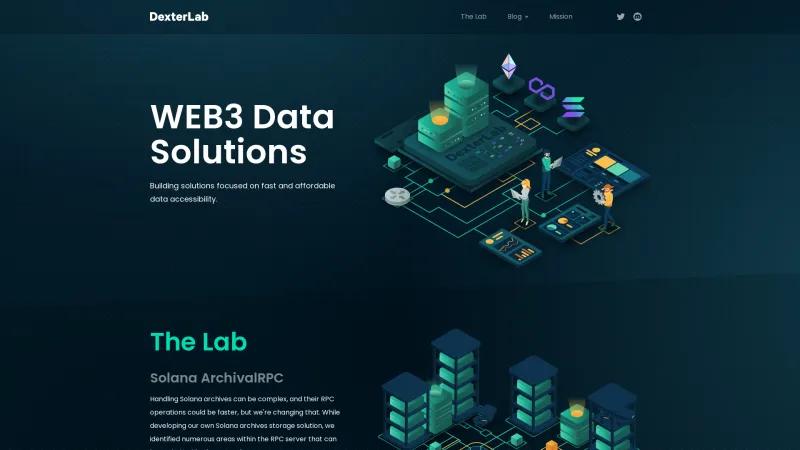 Homepage of DexterLab