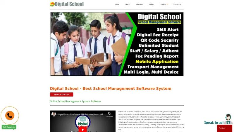 Homepage of Digital School