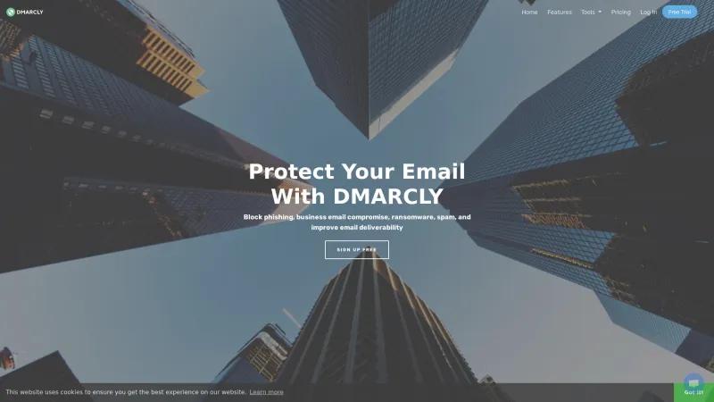 Homepage of DMARCLY