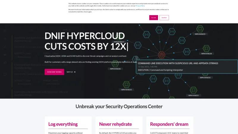 Homepage of DNIF