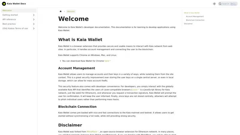 Homepage of Kaikas