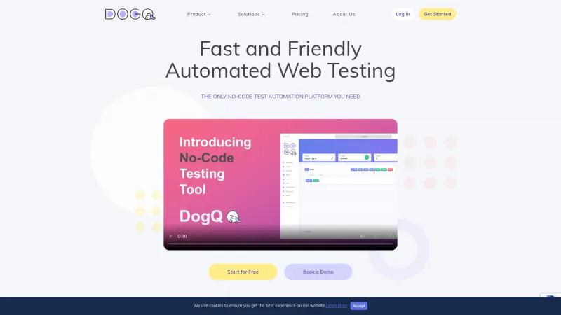 Homepage of DogQ