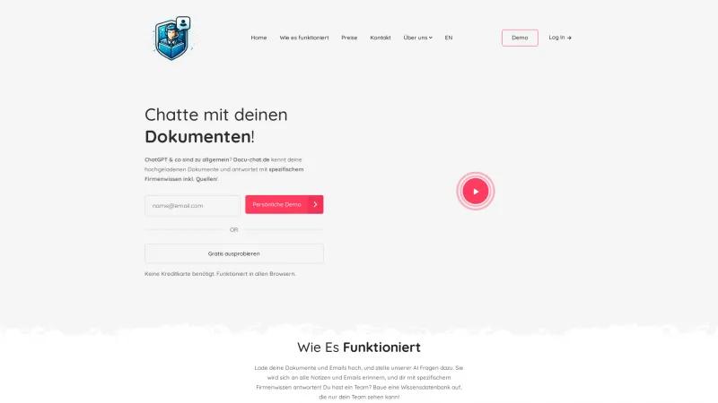 Homepage of Doku-Chat.de