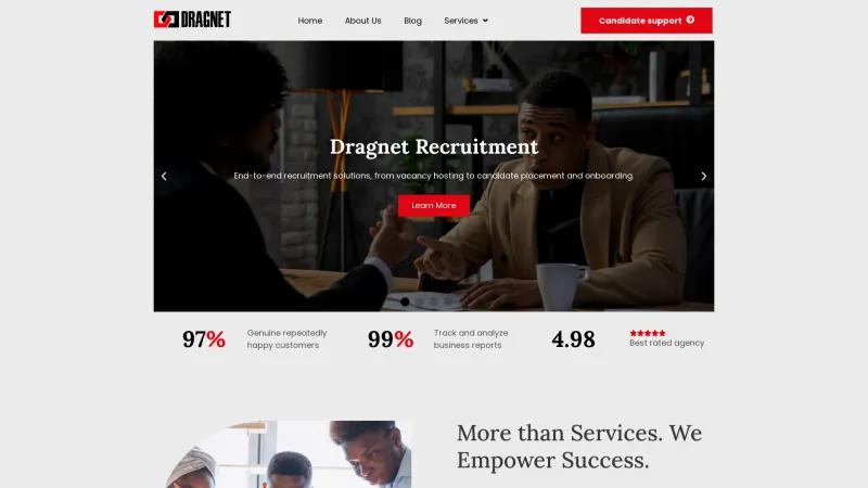 Homepage of Dragnet