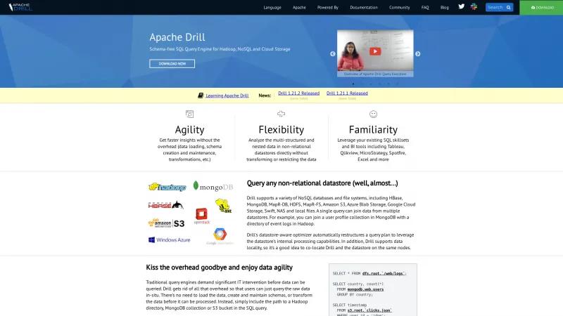 Homepage of Apache Drill