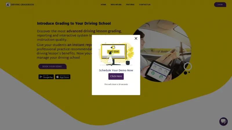 Homepage of Driving GradeBook