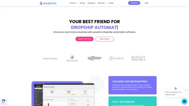 Homepage of Duoplane