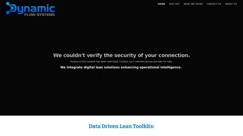 Homepage of Dynamic Flow Systems