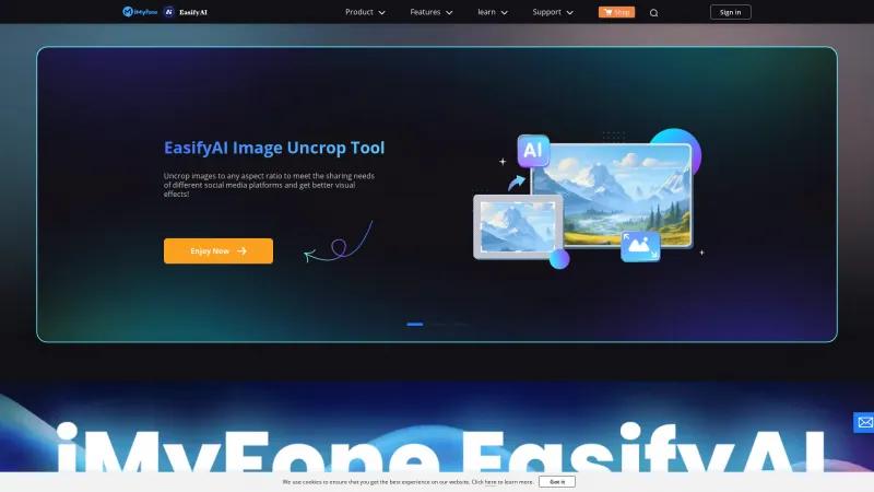 Homepage of EasifyAI