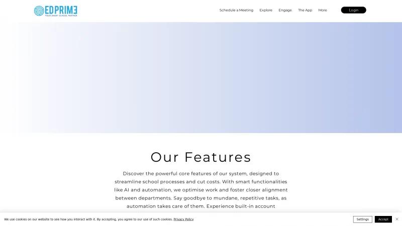 Homepage of EdPrime