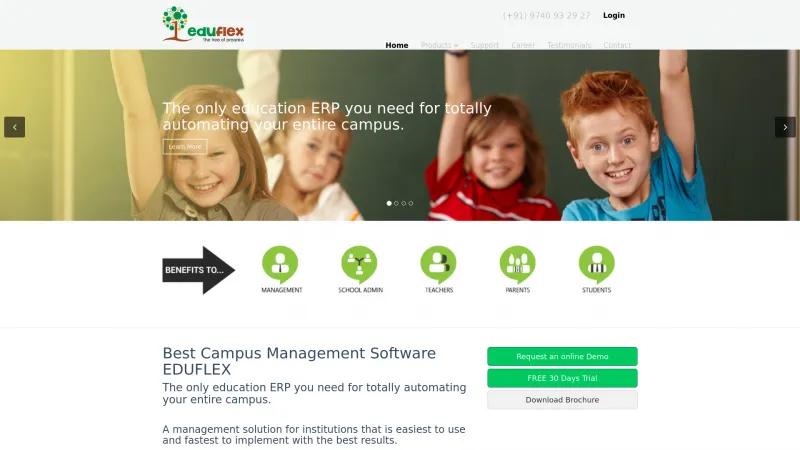 Homepage of Eduflex