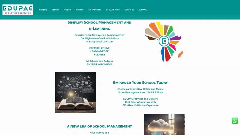 Homepage of Edupac