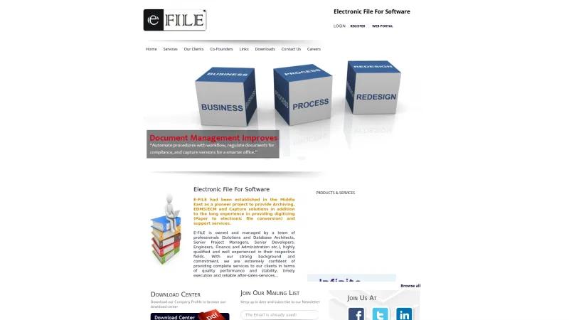 Homepage of InfiniteECM