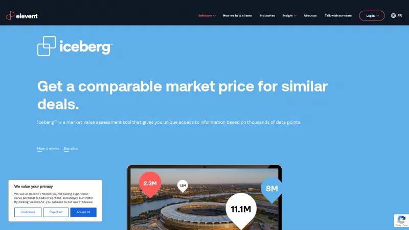 Homepage of Iceberg