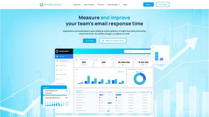 Homepage of EmailAnalytics