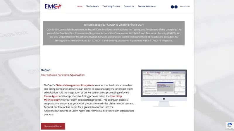 Homepage of Claim Agent