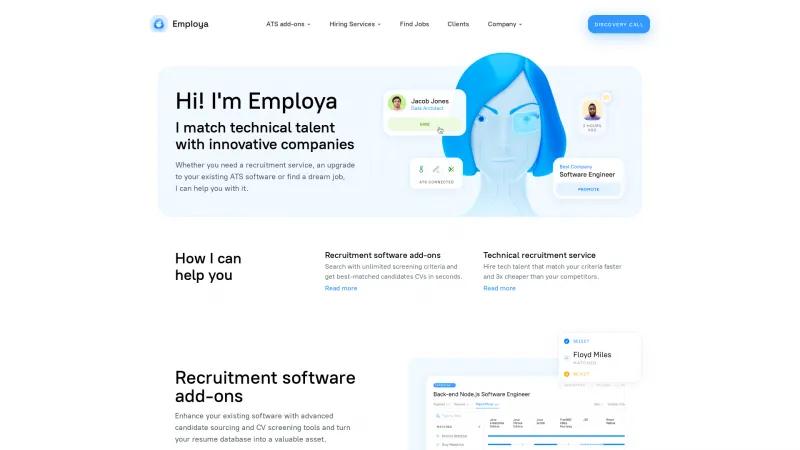 Homepage of Employa