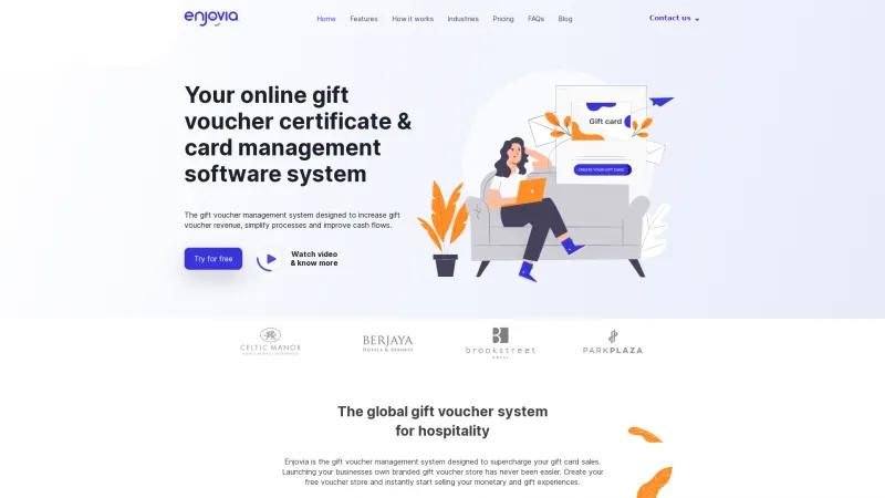 Homepage of Enjovia