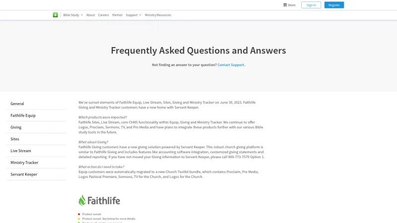 Homepage of Faithlife Equip