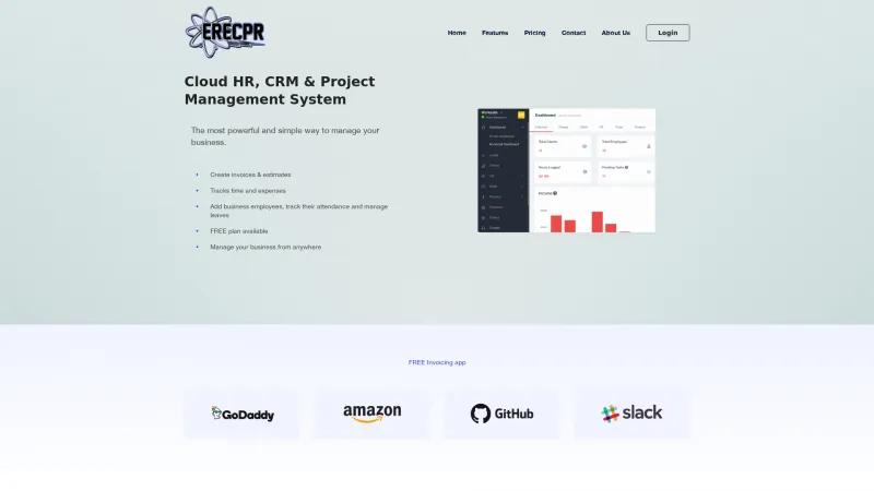 Homepage of ERECPR