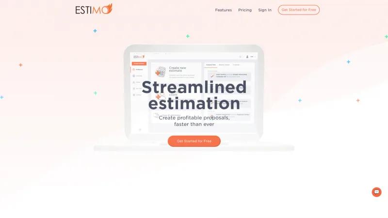 Homepage of Estimo