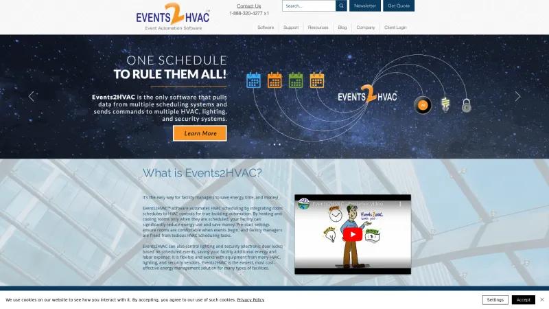 Homepage of Events2HVAC