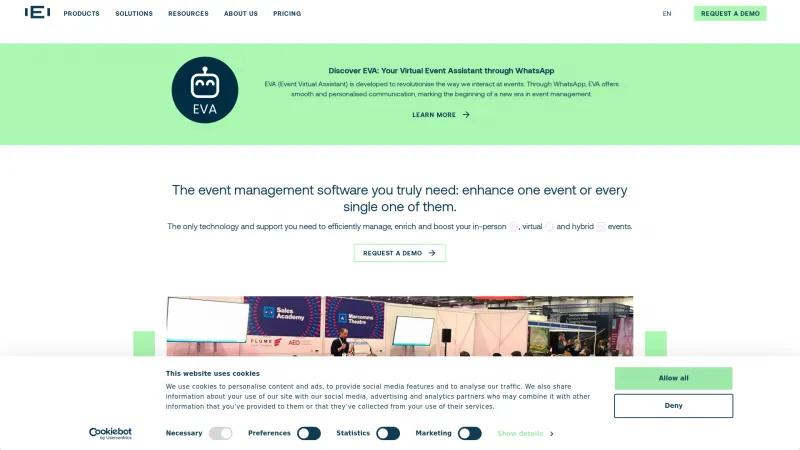 Homepage of EventsCase