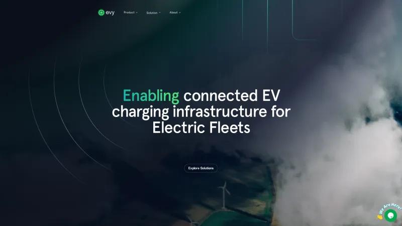 Homepage of ChargeConnect