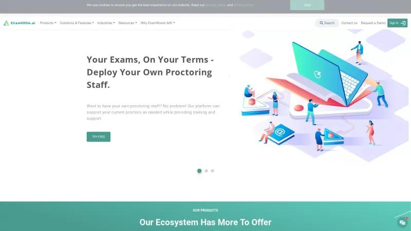 Homepage of ExamRoom.AI