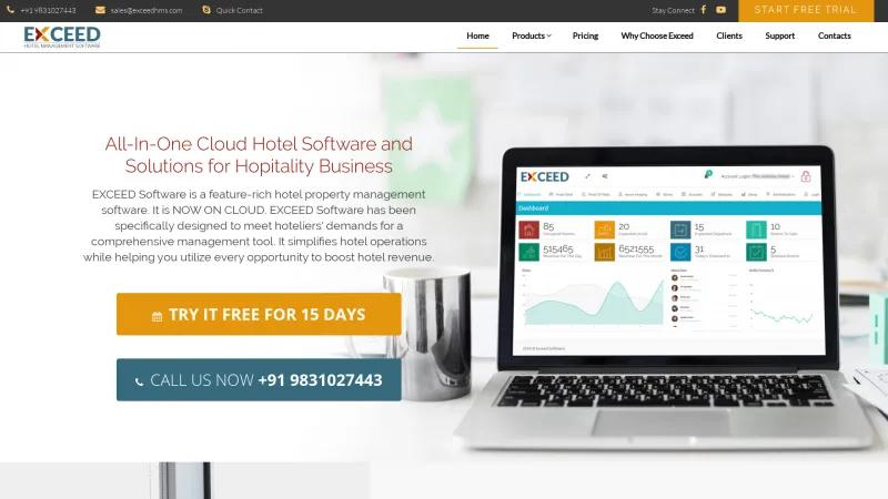 Homepage of Exceed Software