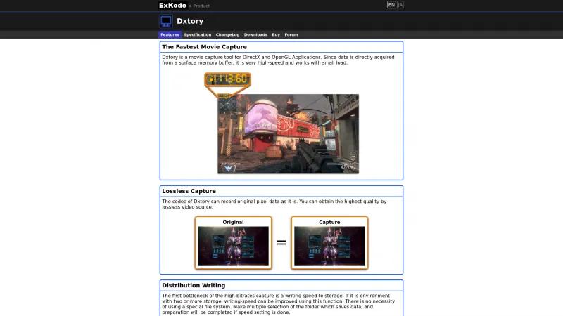 Homepage of Dxstory