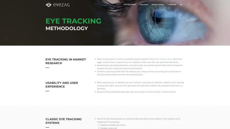 Homepage of Eyezag