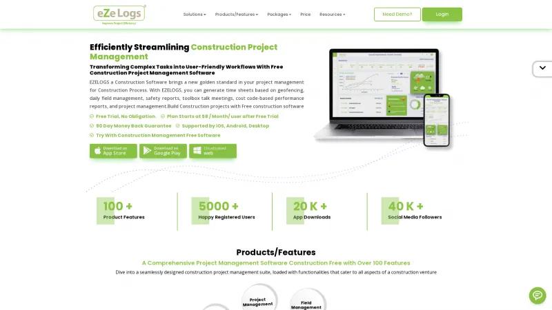 Homepage of Ezelogs