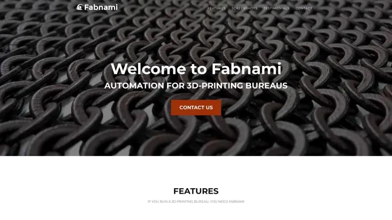 Homepage of Fabnami