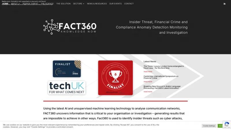 Homepage of FACT360