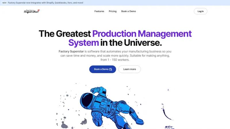 Homepage of Factory Superstar