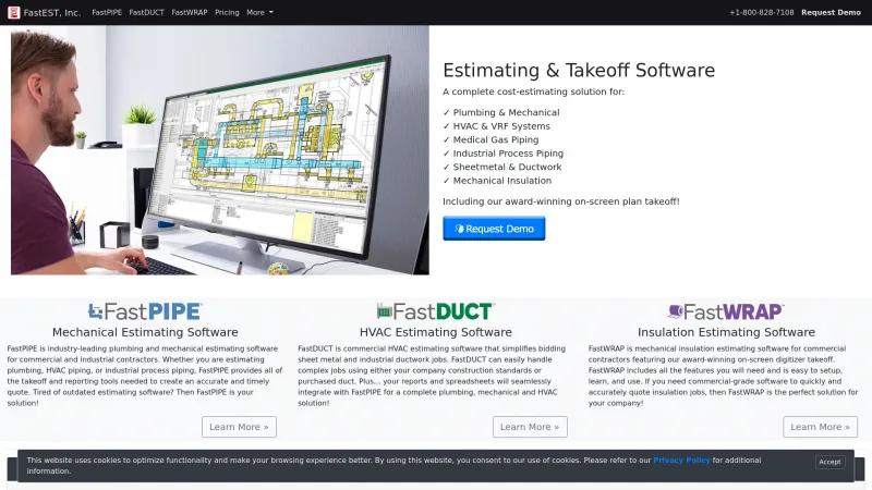 Homepage of FastDUCT