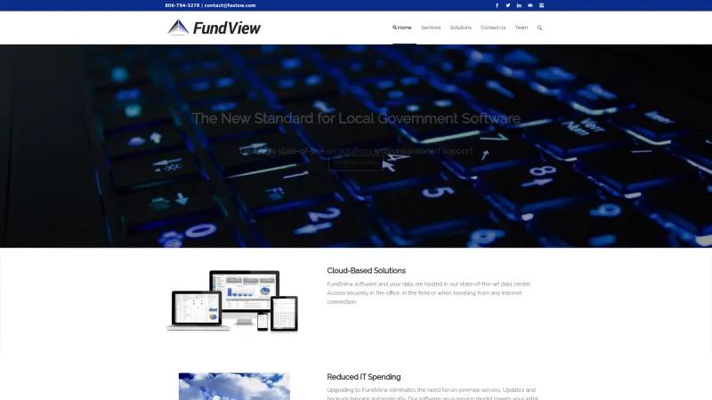 Homepage of FundView