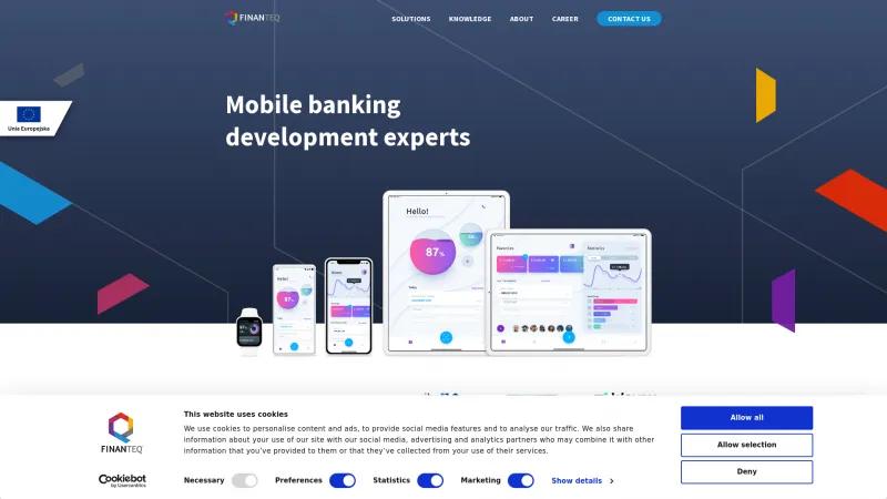 Homepage of FINANTEQ