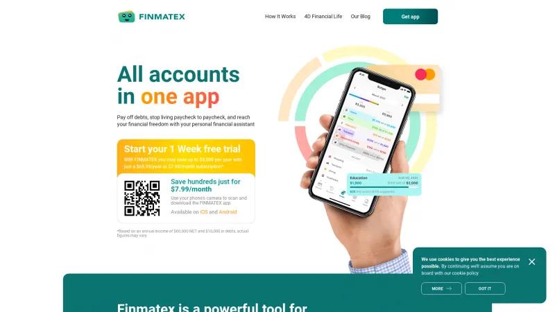 Homepage of Finmatex