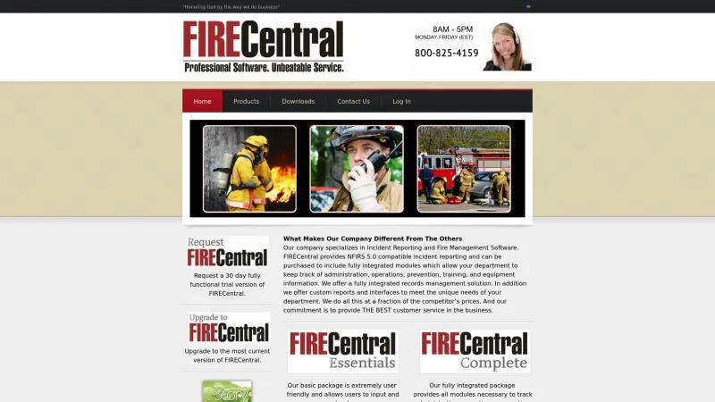 Homepage of FIRECentral