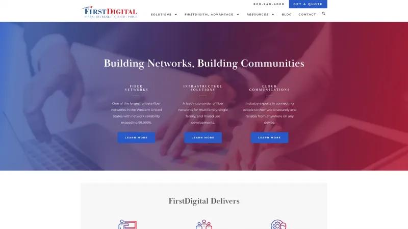 Homepage of FirstDigital