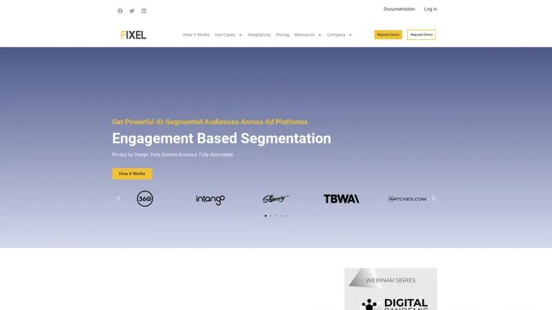 Homepage of Fixel