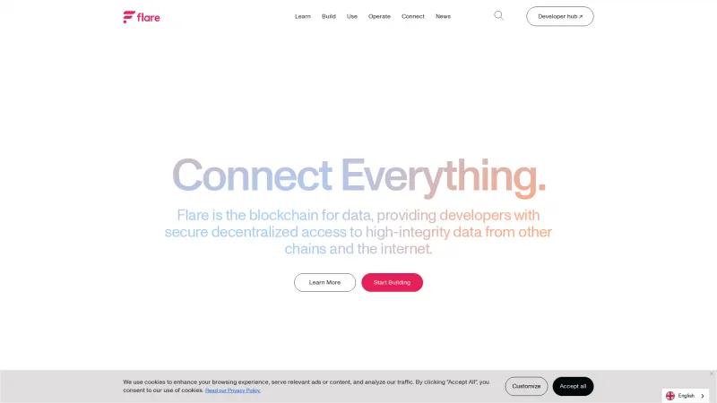 Homepage of Flare