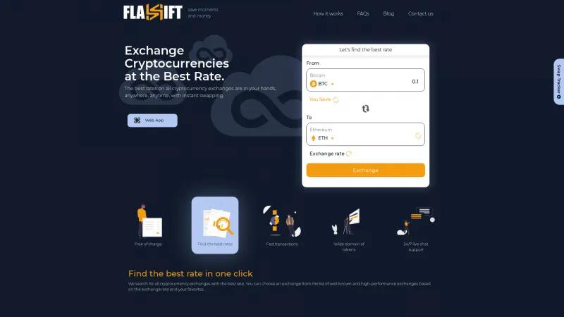 Homepage of Flashift