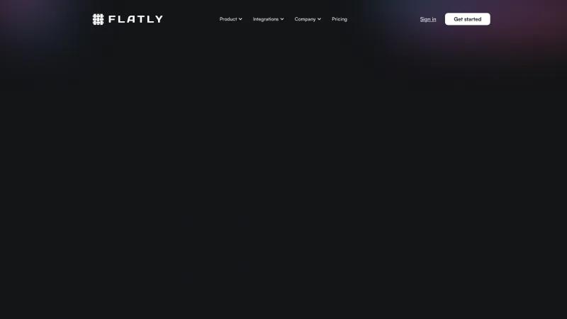 Homepage of Flatly